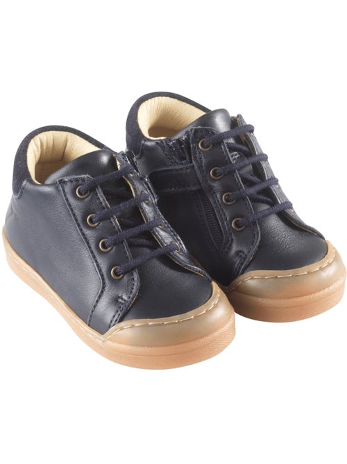 Baskets cuir enfant Lacy - Kiabi