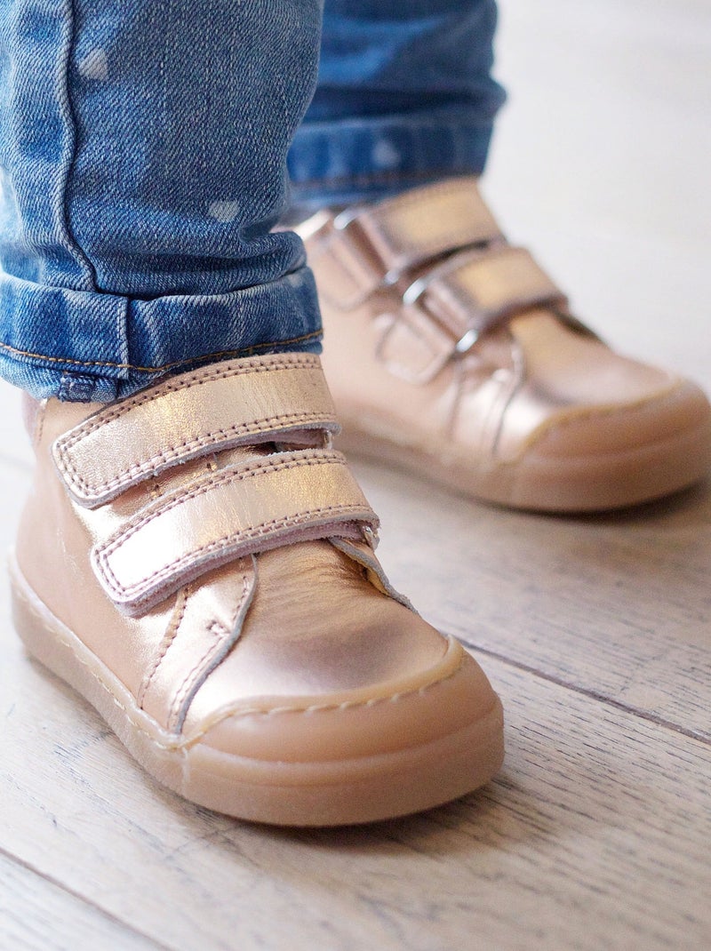 Baskets cuir enfant Scratchy Rose - Kiabi