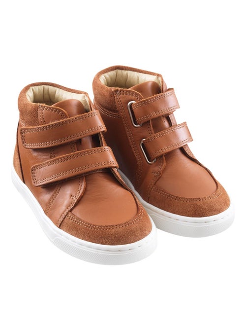 Baskets cuir enfant Sneacky - Kiabi