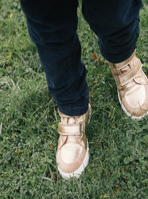 Baskets cuir enfant Sneacky - Kiabi