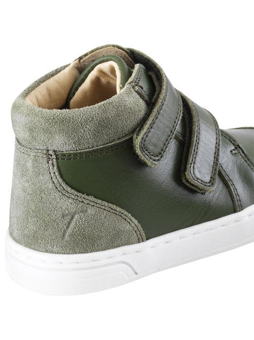 Baskets cuir enfant Sneacky - Kiabi