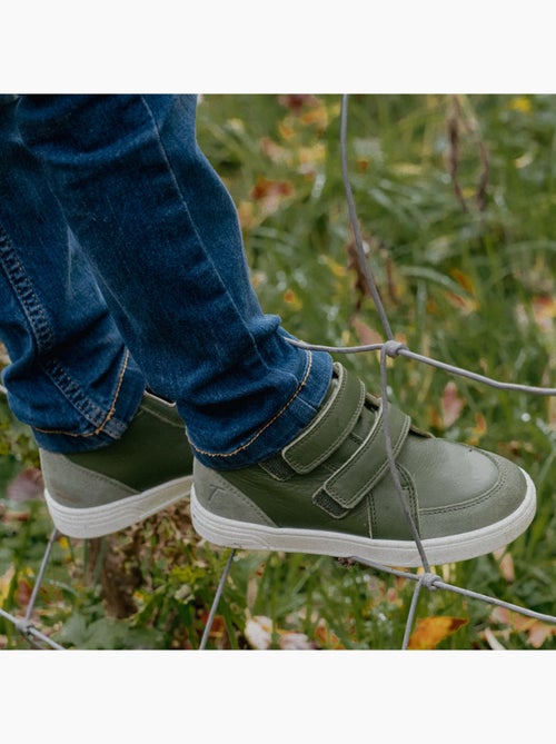Baskets cuir enfant Sneacky - Kiabi