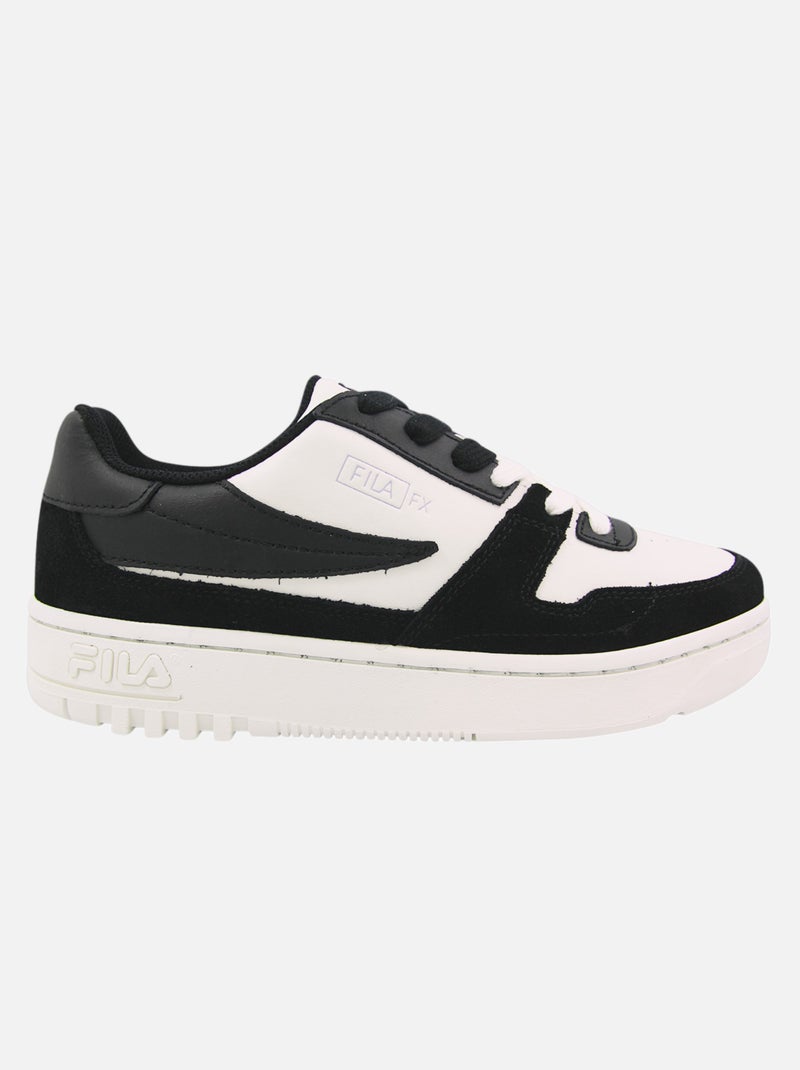 Baskets cuir 'Fila' 'Fxventuno Cb Low' Blanc - Kiabi