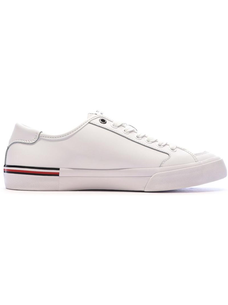 Baskets Cuir Homme Tommy Hilfiger Blanc - Kiabi