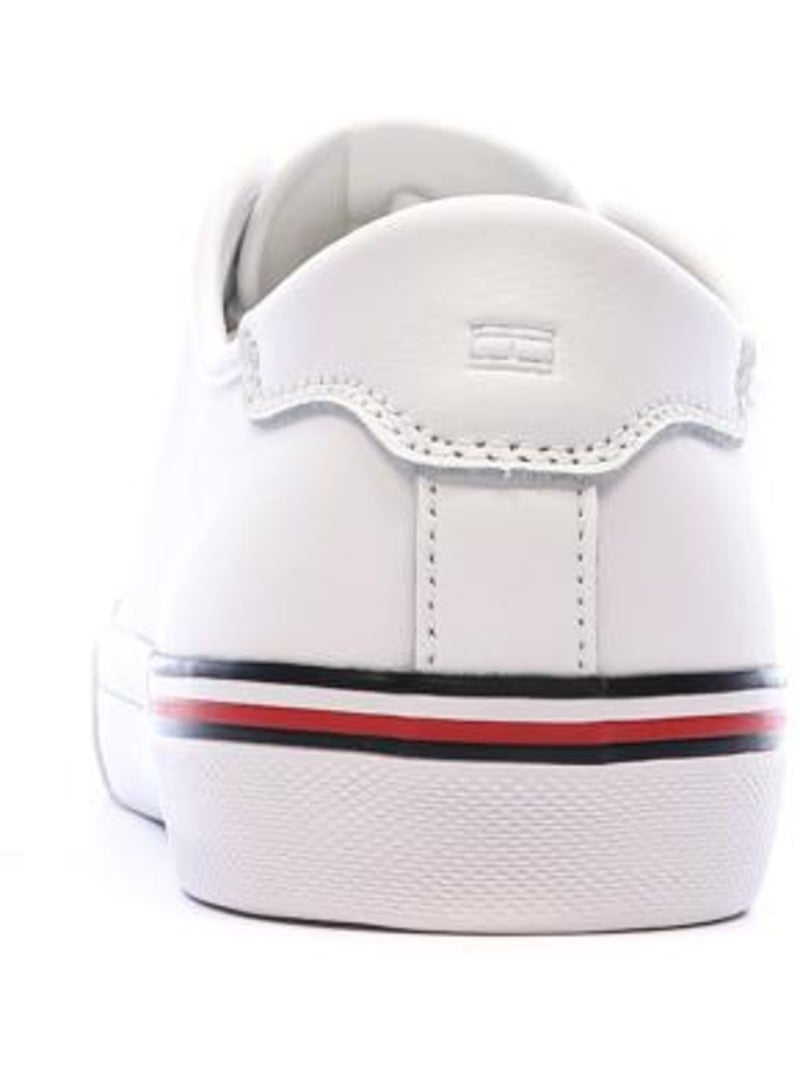 Baskets Cuir Homme Tommy Hilfiger Blanc - Kiabi