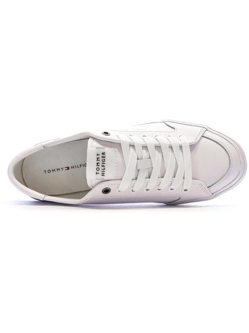 Baskets Cuir Homme Tommy Hilfiger Blanc - Kiabi