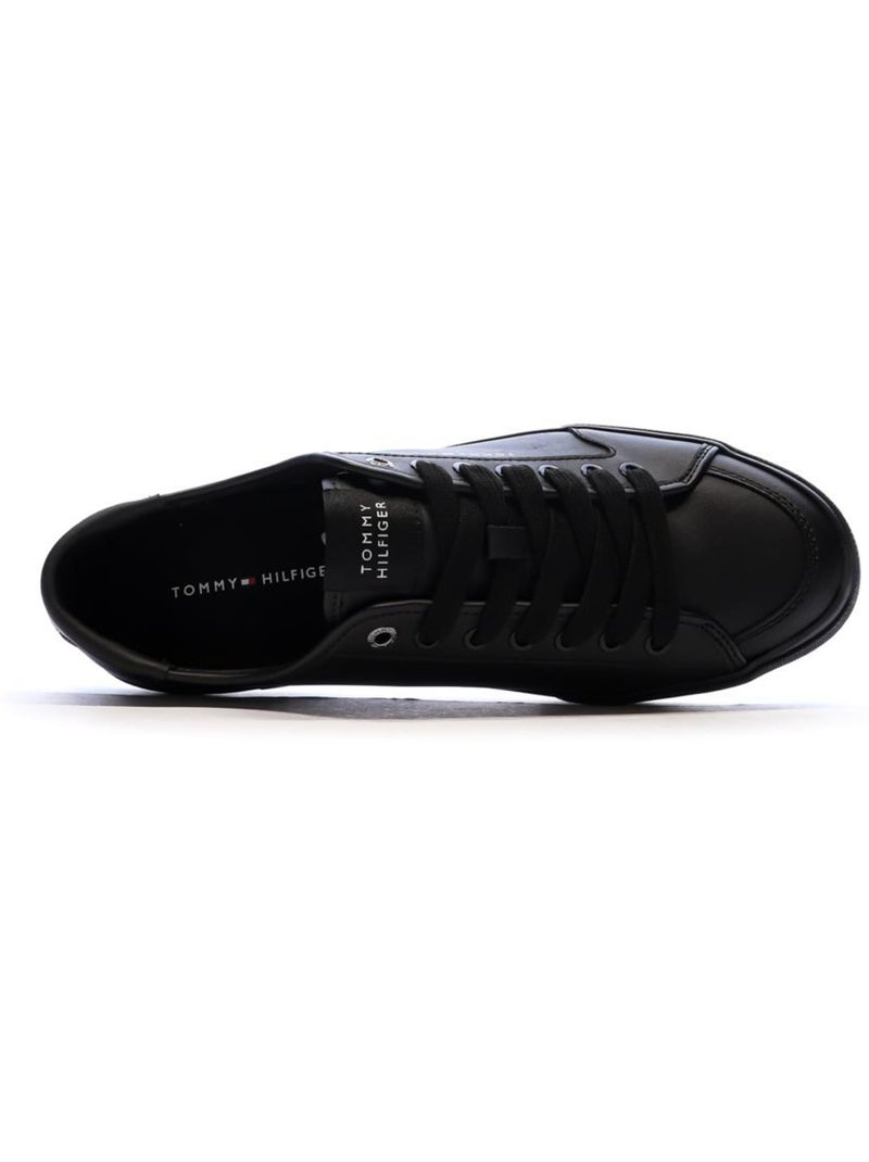 Baskets Cuir Homme Tommy Hilfiger Noir - Kiabi