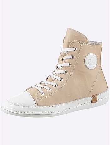 Baskets Cuir Nappa De Vache - Taille Standard - Helline