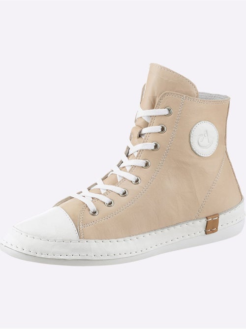 Baskets Cuir Nappa De Vache - Taille Standard - Helline - Kiabi Baskets Cuir Nappa De Vache - Taille Standard - Helline - Kiabi