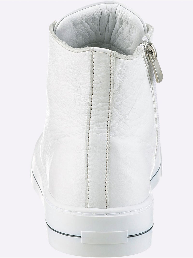 Baskets Cuir Nappa De Vache - Taille Standard - Helline Blanc - Kiabi