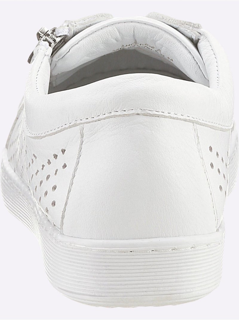 Baskets Cuir Nappa De Vache - Taille Standard - Helline Blanc - Kiabi