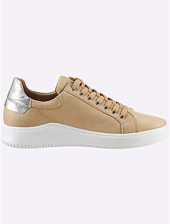 Baskets cuir nappa de vache - taille standard - helline