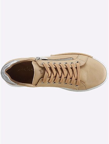 Baskets cuir nappa de vache - taille standard - helline