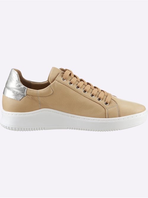Baskets Cuir Nappa De Vache - Taille Standard - Helline - Kiabi Baskets Cuir Nappa De Vache - Taille Standard - Helline - Kiabi
