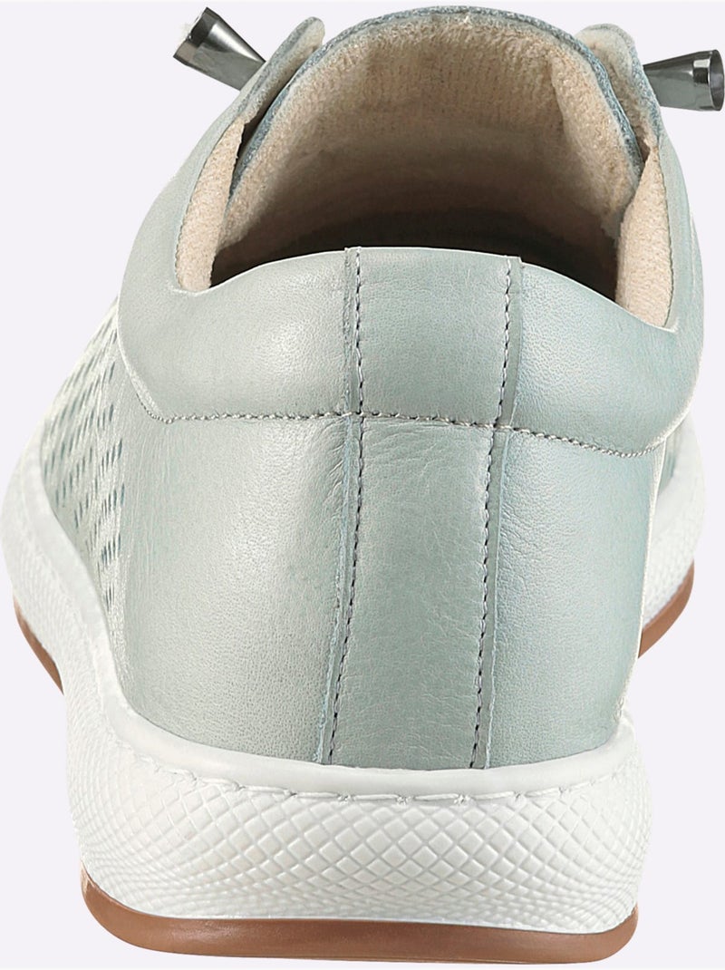 Baskets Cuir Nappa De Vache - Taille Standard - Helline Menthe - Kiabi