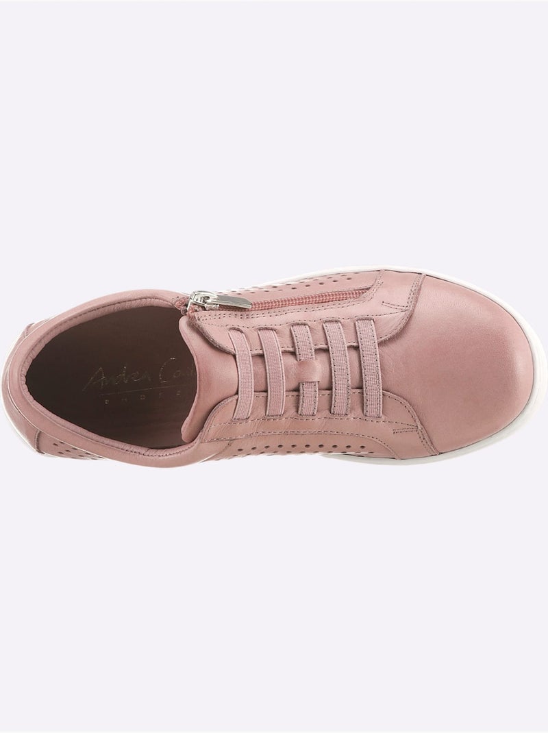 Baskets Cuir Nappa De Vache - Taille Standard - Helline Rose - Kiabi
