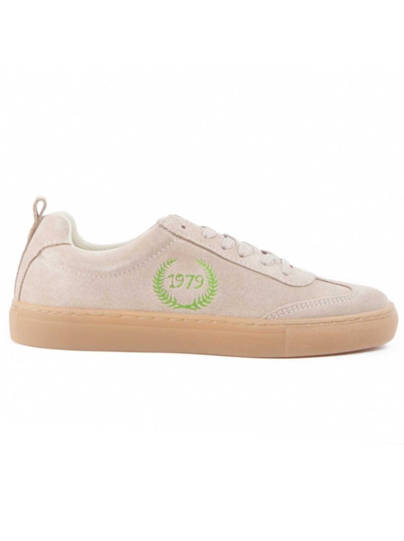 Baskets Cuir Naturel Montevita Beige - Kiabi