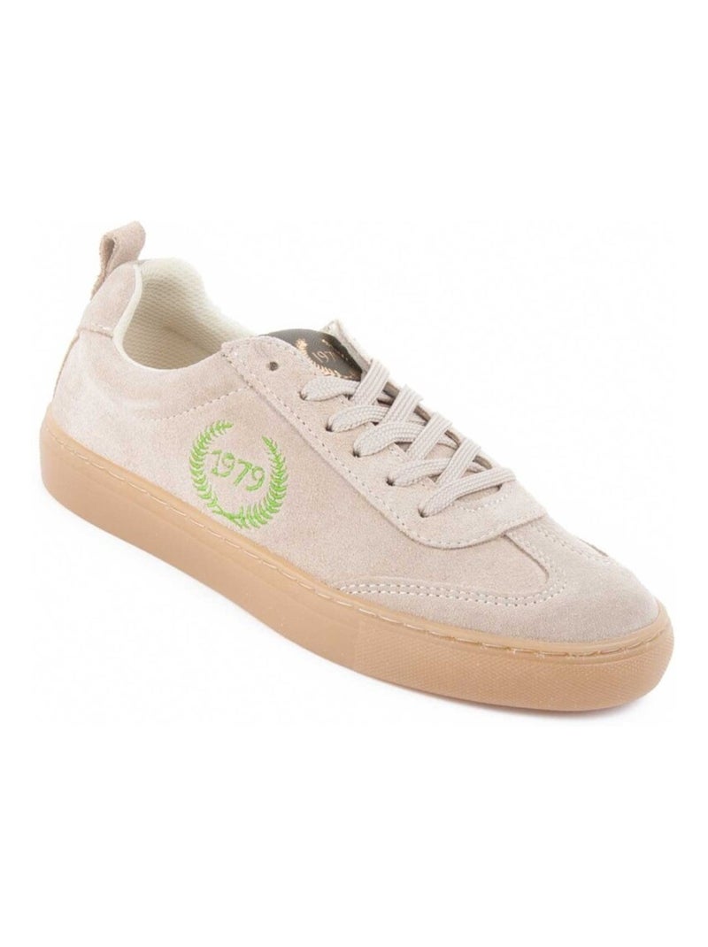 Baskets Cuir Naturel Montevita Beige - Kiabi