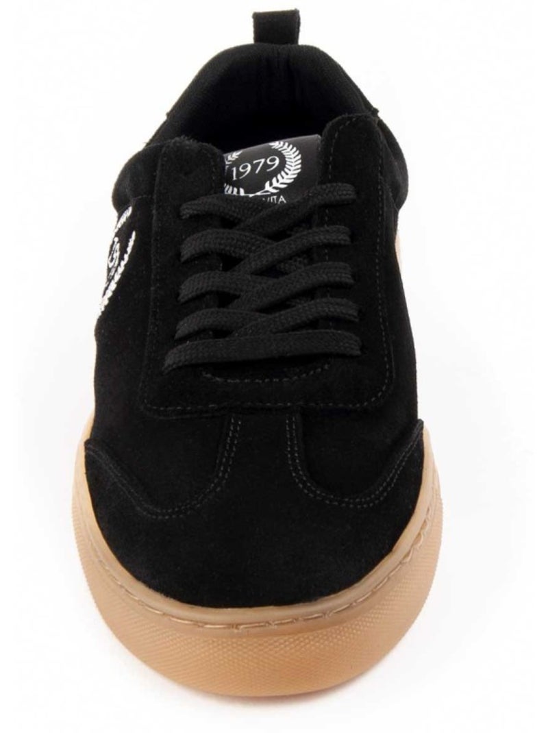 Baskets Cuir Naturel Montevita Noir - Kiabi