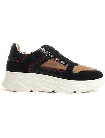 Baskets cuir naturel montevita