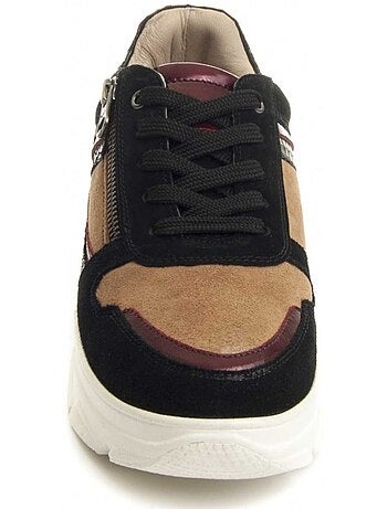 Baskets cuir naturel montevita