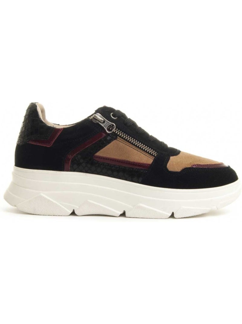 Baskets cuir naturel montevita Noir - Kiabi
