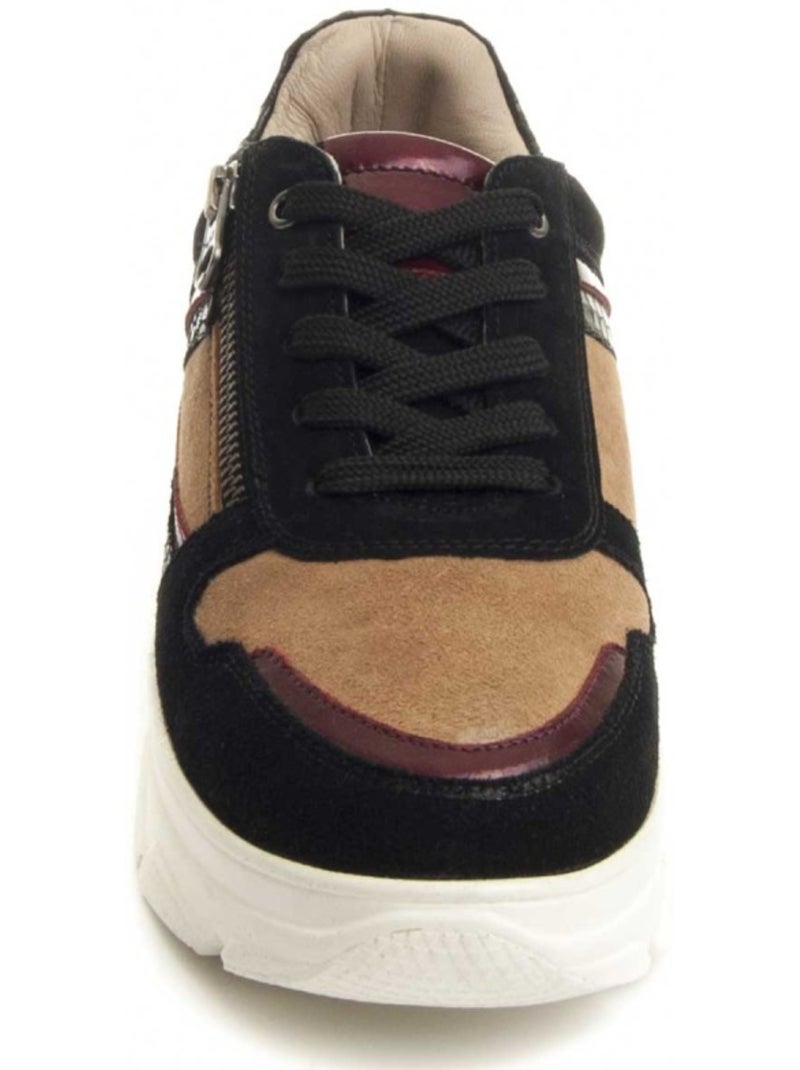 Baskets cuir naturel montevita Noir - Kiabi