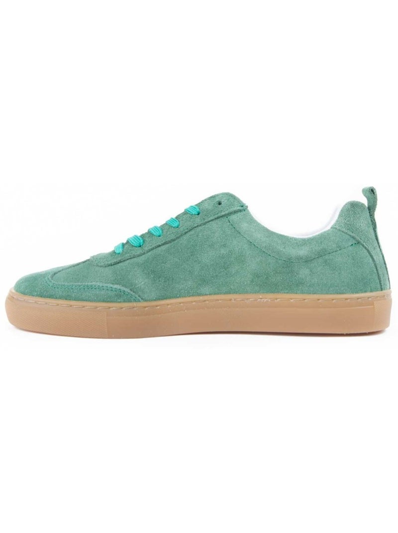 Baskets Cuir Naturel Montevita Vert - Kiabi