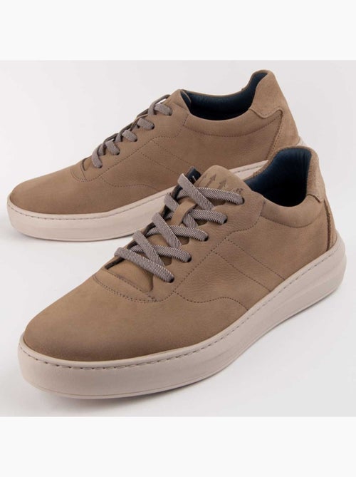 Baskets Cuir Naturel Purapiel - Kiabi