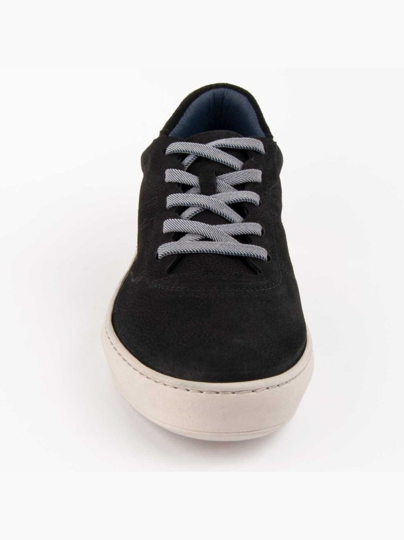 Baskets Cuir Naturel Purapiel Noir - Kiabi