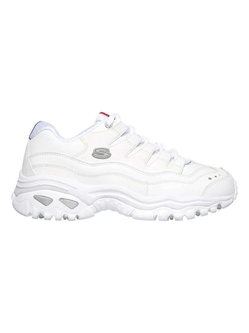 Baskets cuir 'SKECHERS' 'ENERGY' Blanc - Kiabi