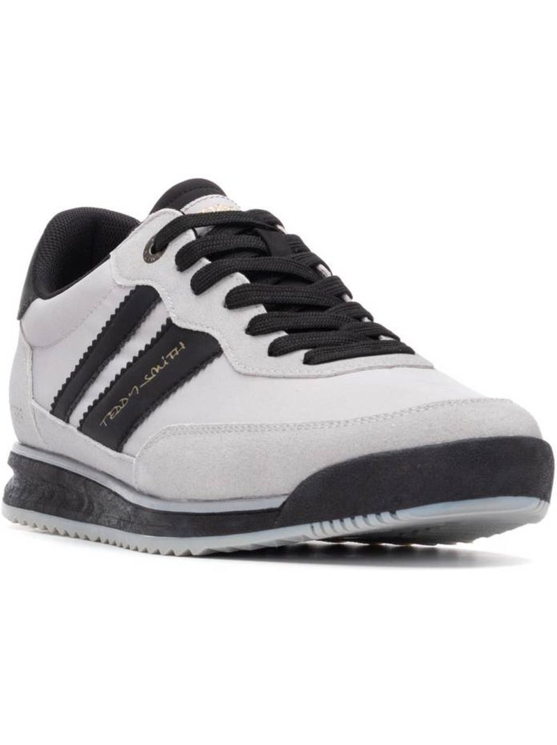 Baskets d?contract?es ? lacets Gris - Kiabi