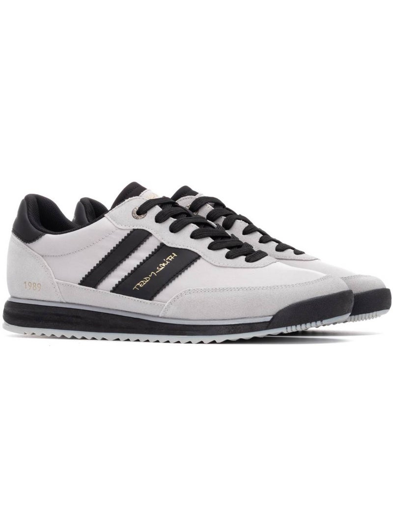 Baskets d?contract?es ? lacets Gris - Kiabi