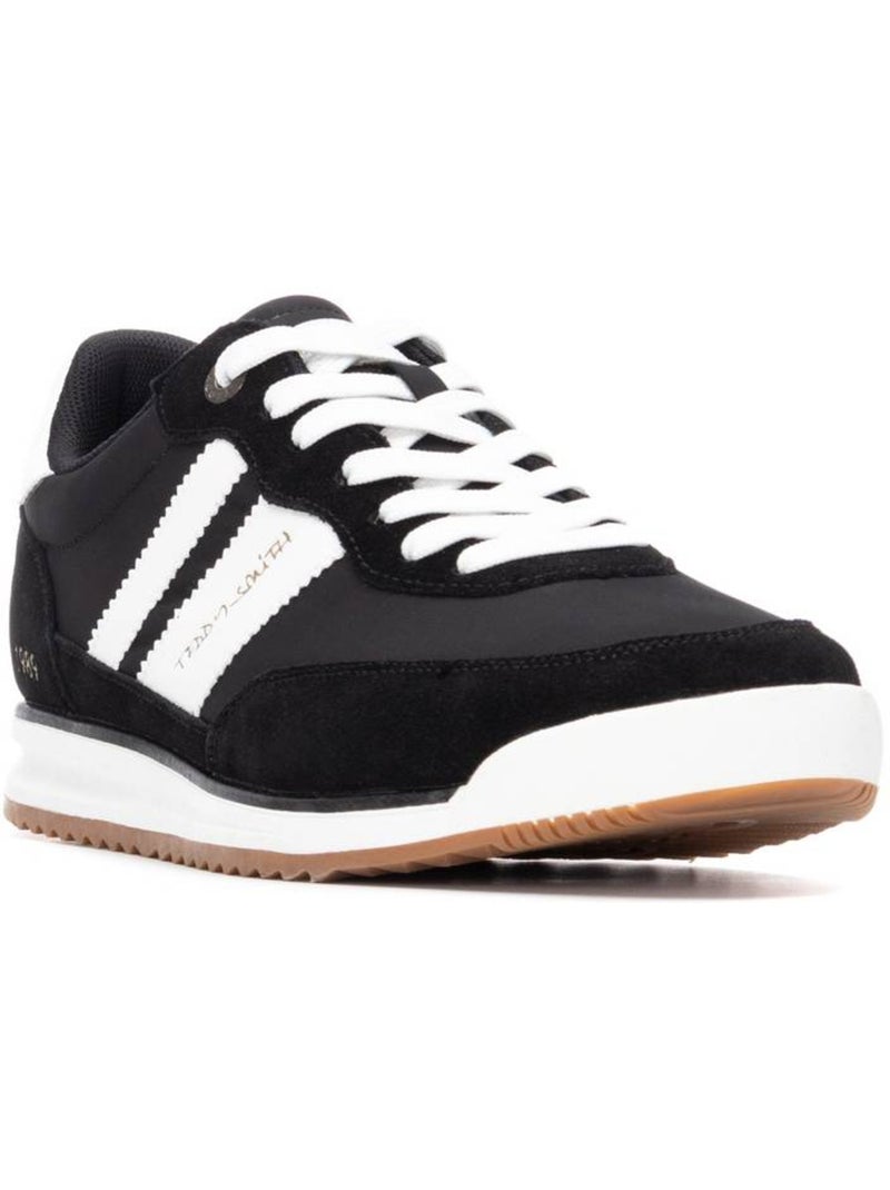 Baskets d?contract?es ? lacets Noir - Kiabi