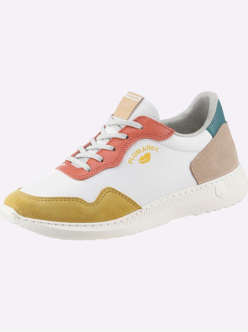 Baskets De Fabrication Espagnole - Taille Standard - Helline Blanc Multicolore - Kiabi