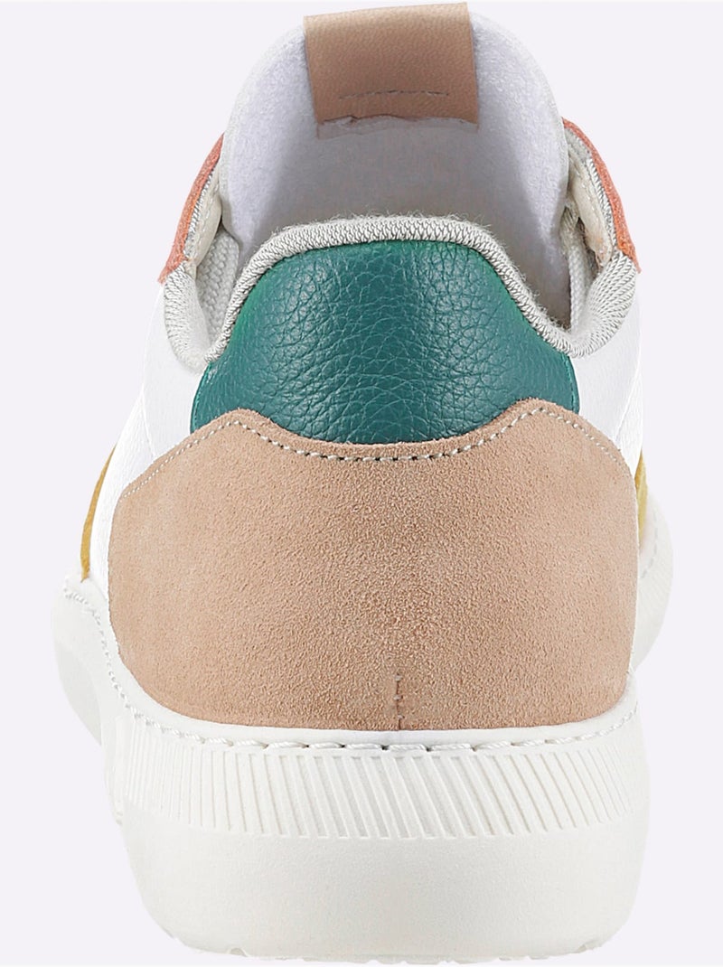 Baskets De Fabrication Espagnole - Taille Standard - Helline Blanc Multicolore - Kiabi