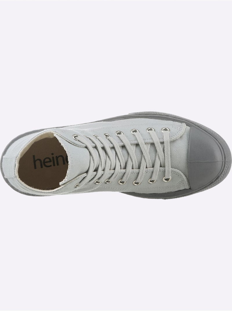 Baskets De Fabrication Espagnole - Taille Standard - Helline Gris - Kiabi