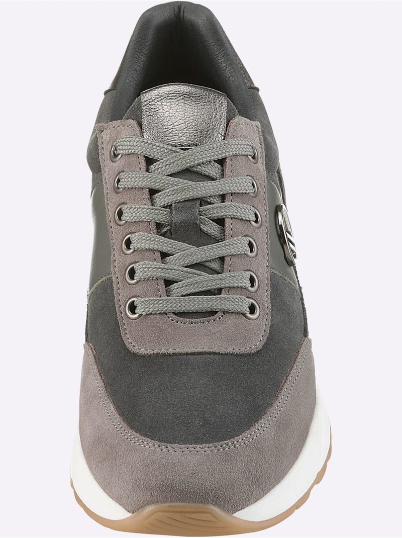 Baskets De Fabrication Portugaise - Helline gris anthracite - Kiabi