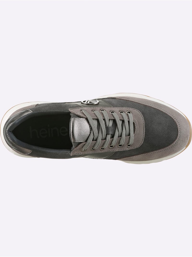 Baskets De Fabrication Portugaise - Helline gris anthracite - Kiabi