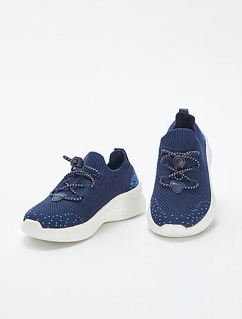 Baskets de running avec lacets élastiqués
