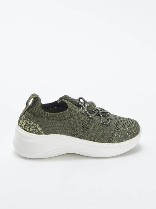 Baskets de running avec lacets élastiqués - Kiabi