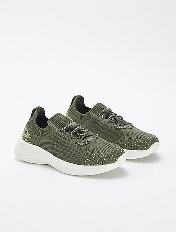 Baskets de running avec lacets élastiques