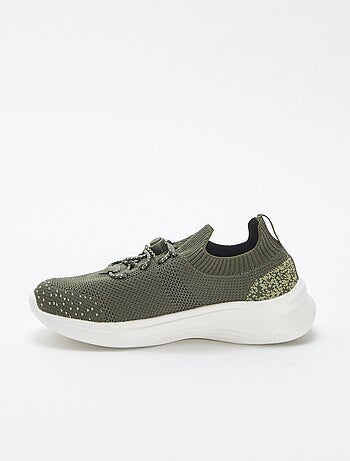 Baskets de running avec lacets élastiques