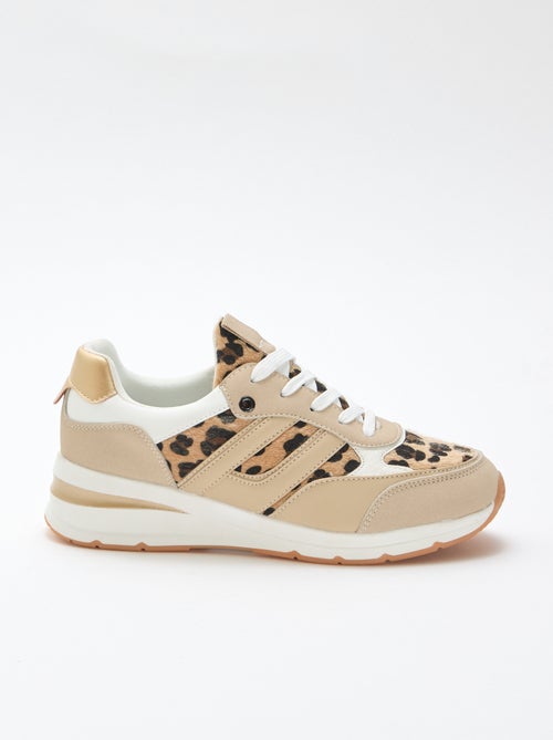 Baskets de running imprimé 'léopard - Kiabi Baskets de running imprimé 'léopard - Kiabi