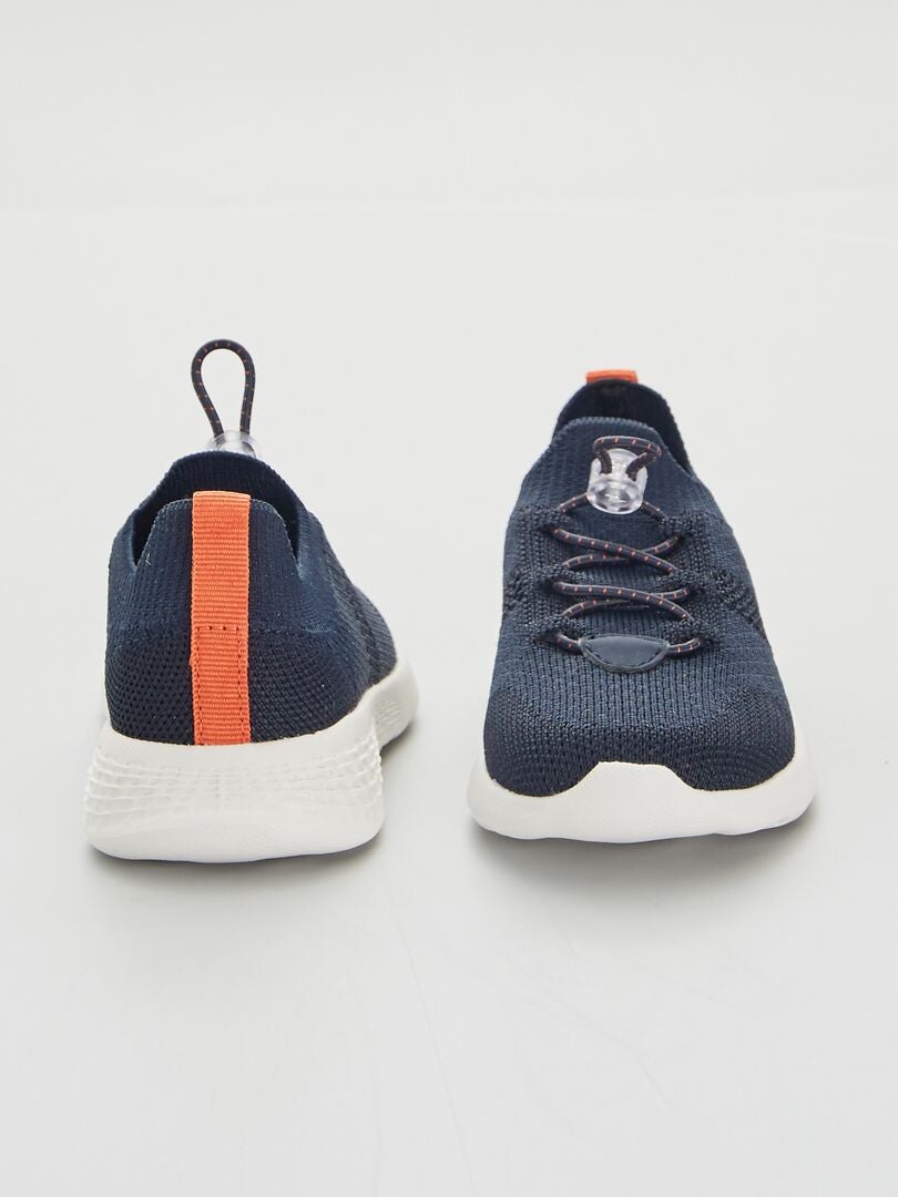 Baskets de sport easy fit bleu chiné - Kiabi