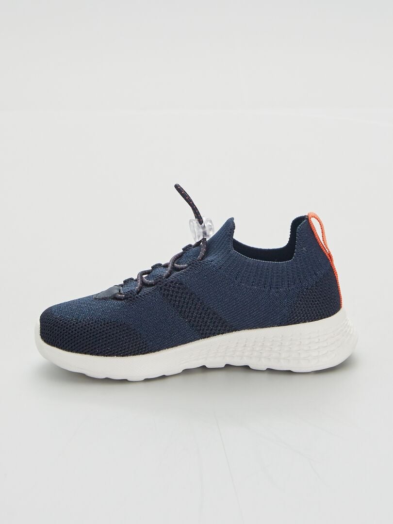 Baskets de sport easy fit bleu chiné - Kiabi