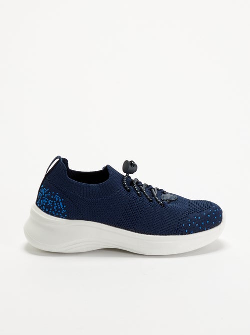 Baskets de sport en mesh avec lacets + stoppers - Kiabi