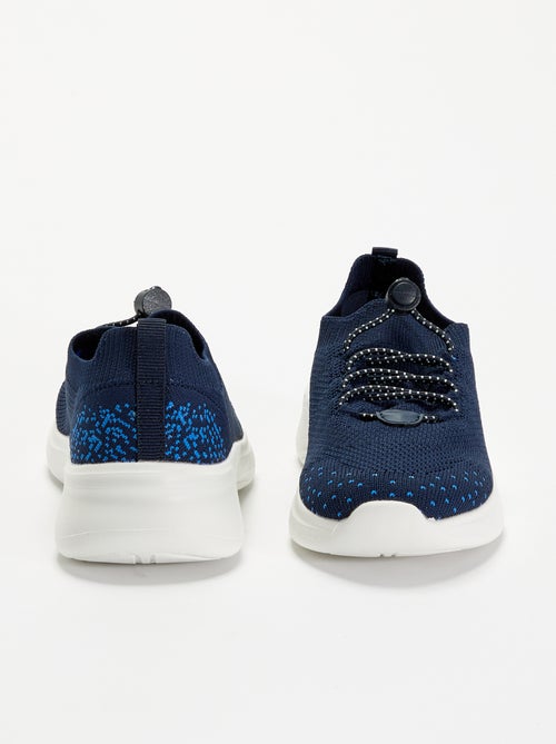 Baskets de sport en mesh avec lacets + stoppers - Kiabi