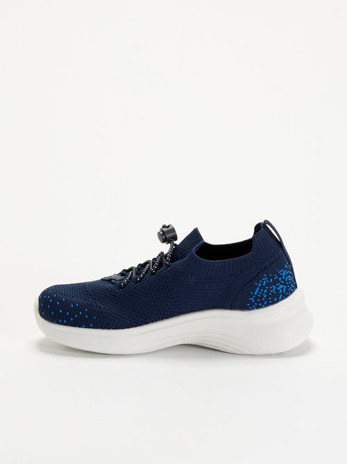 Baskets de sport en mesh avec lacets + stoppers - Kiabi