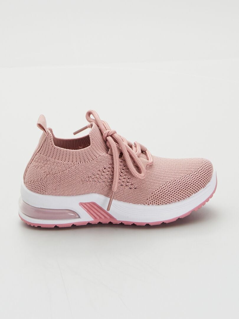 Baskets de sport en mesh rose Kiabi 17.00€